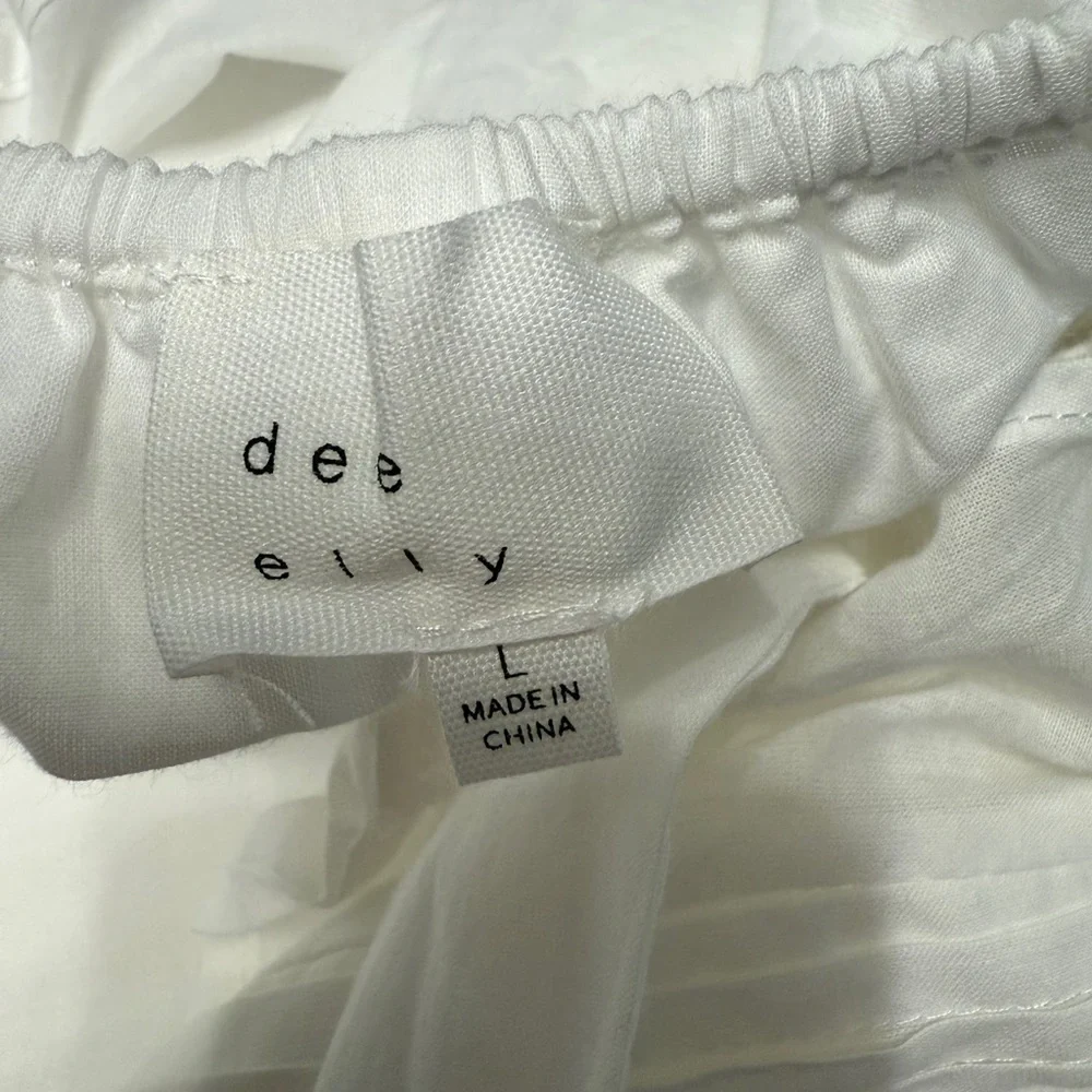#13)  NWOT Elegant White Maxi Dress with Tie Back